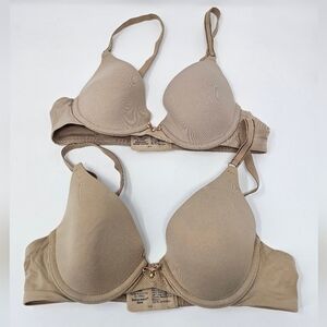 Soma Embraceable Average Coverage Bra Women's Size 34A Underwire Tan Beige Two